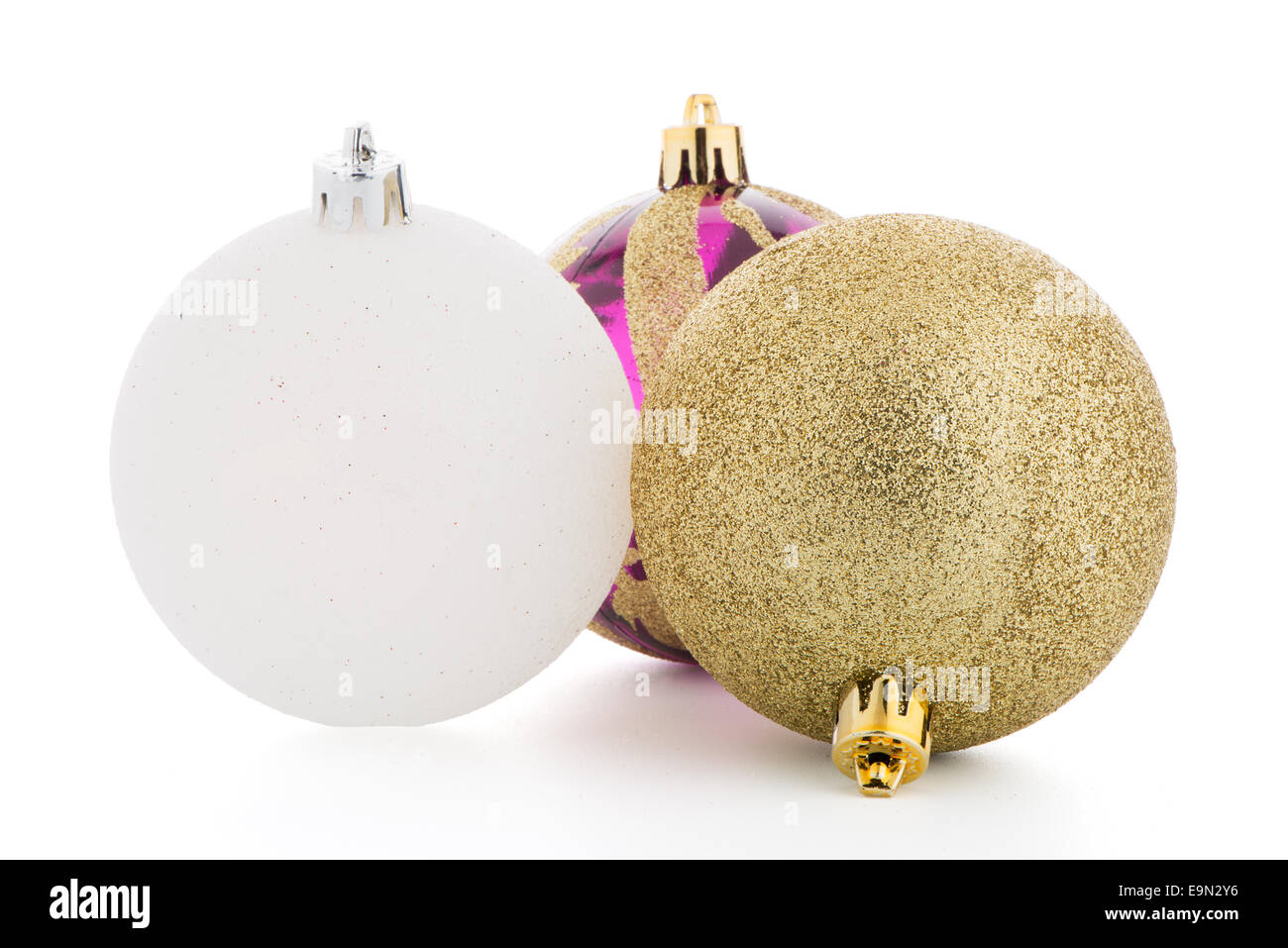 Weihnachten Deko-Kugeln Stockfoto