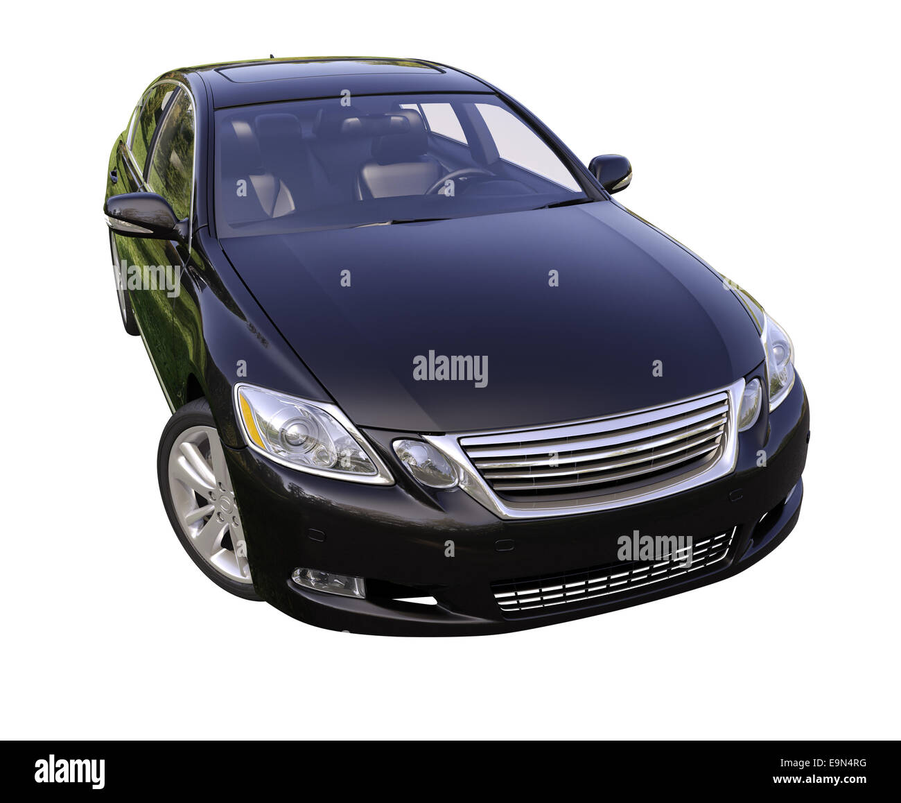 Moderne Luxus-Auto isoliert Stockfoto