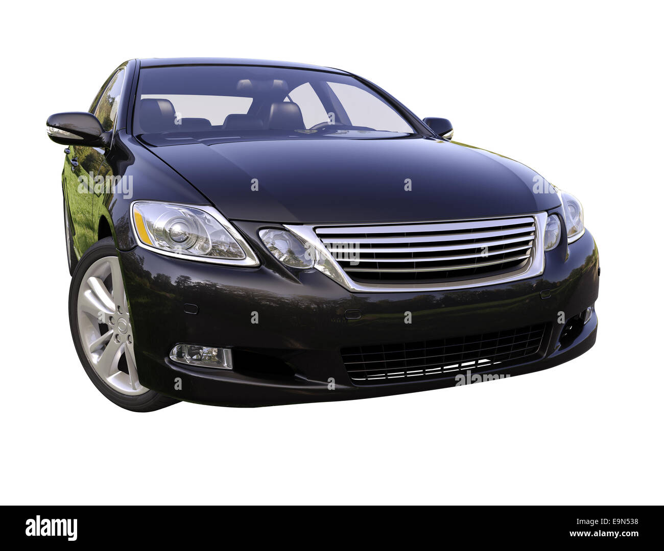 Moderne Luxus-Auto isoliert Stockfoto