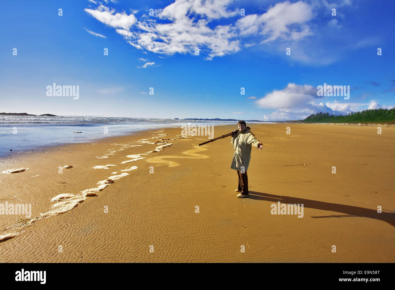 Die Frau-Fotograf Stockfoto