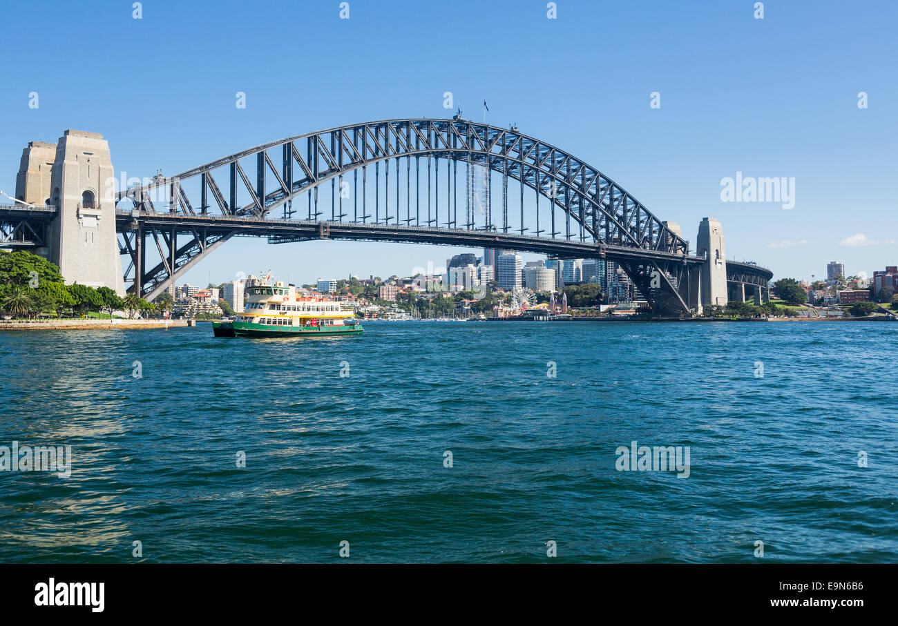 Dramatische Panoramafoto Sydney Harbour Stockfoto