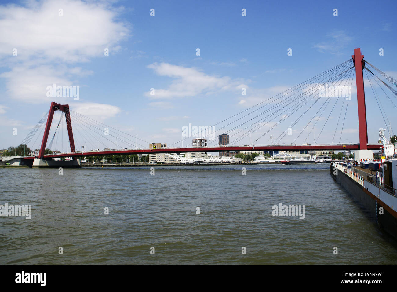 Willemsbridge in Rotterdam, Niederlande Stockfoto