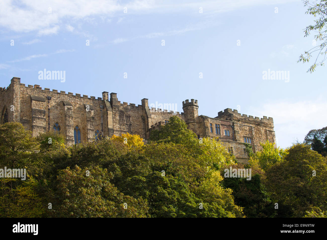 Durham Castle im Herbst Stockfoto