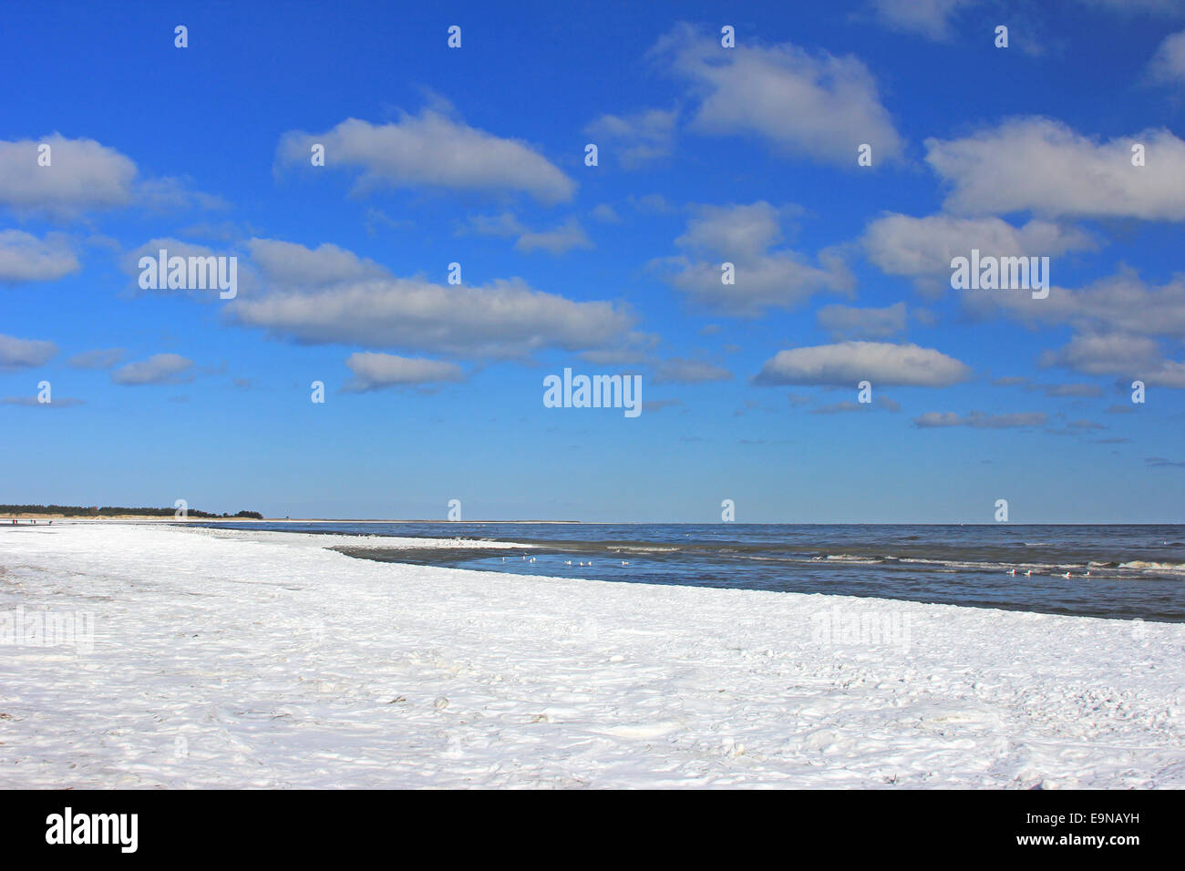 Winter an der Ostsee Stockfoto