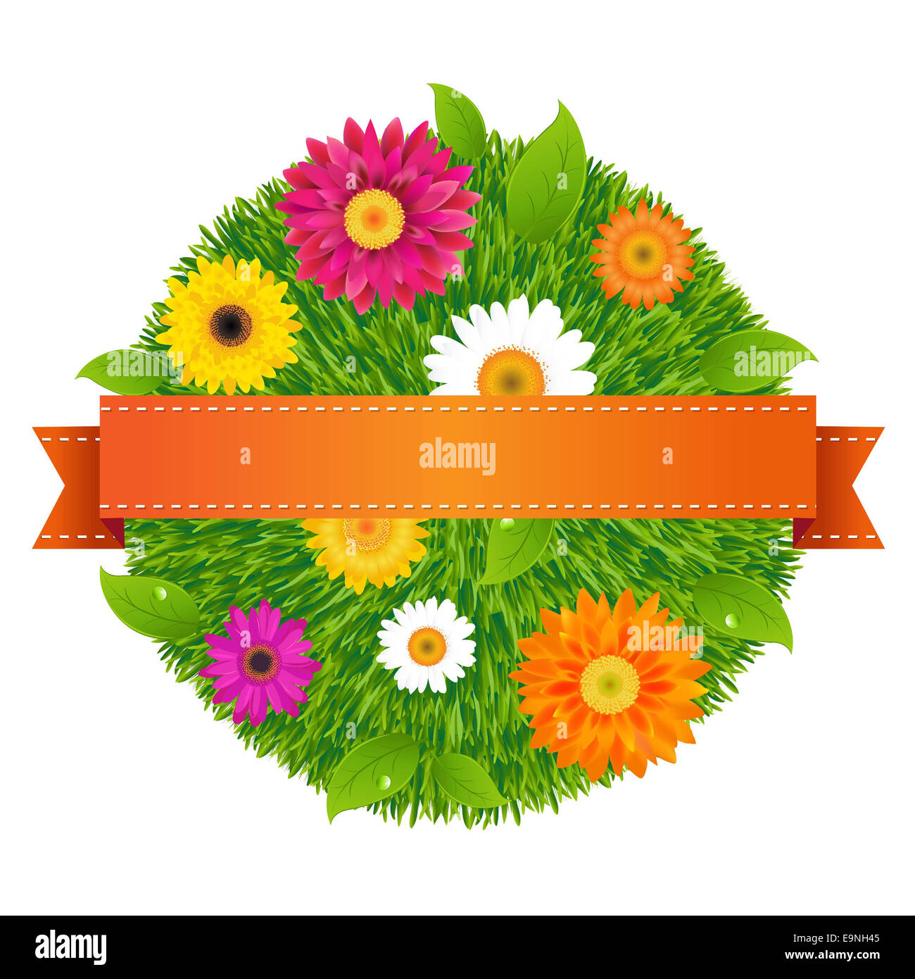 Ball mit Blumen Stockfoto