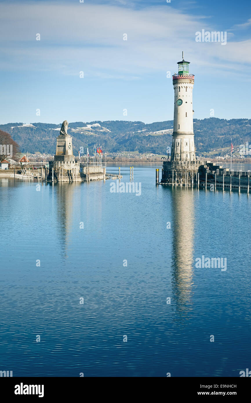 Lindau Hafen Stockfoto