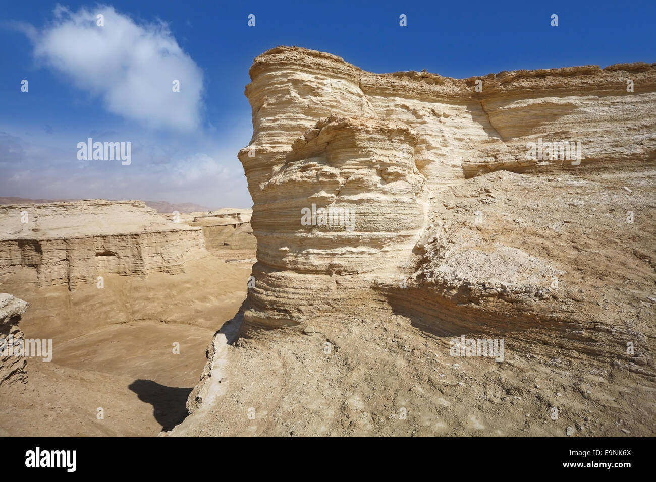 Die Wüste in der Nähe des Toten Meeres Stockfoto