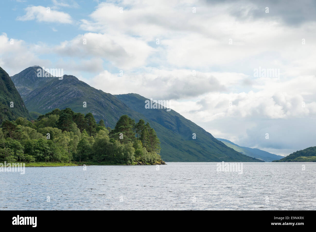 Ein Blick auf Loch Shiel in Glenfinnan Scotland UK Stockfoto