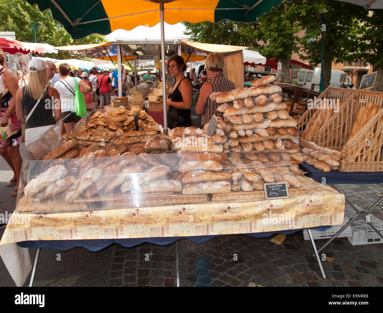Typischen Marktstand in der Provence, Frankreich Stockfoto