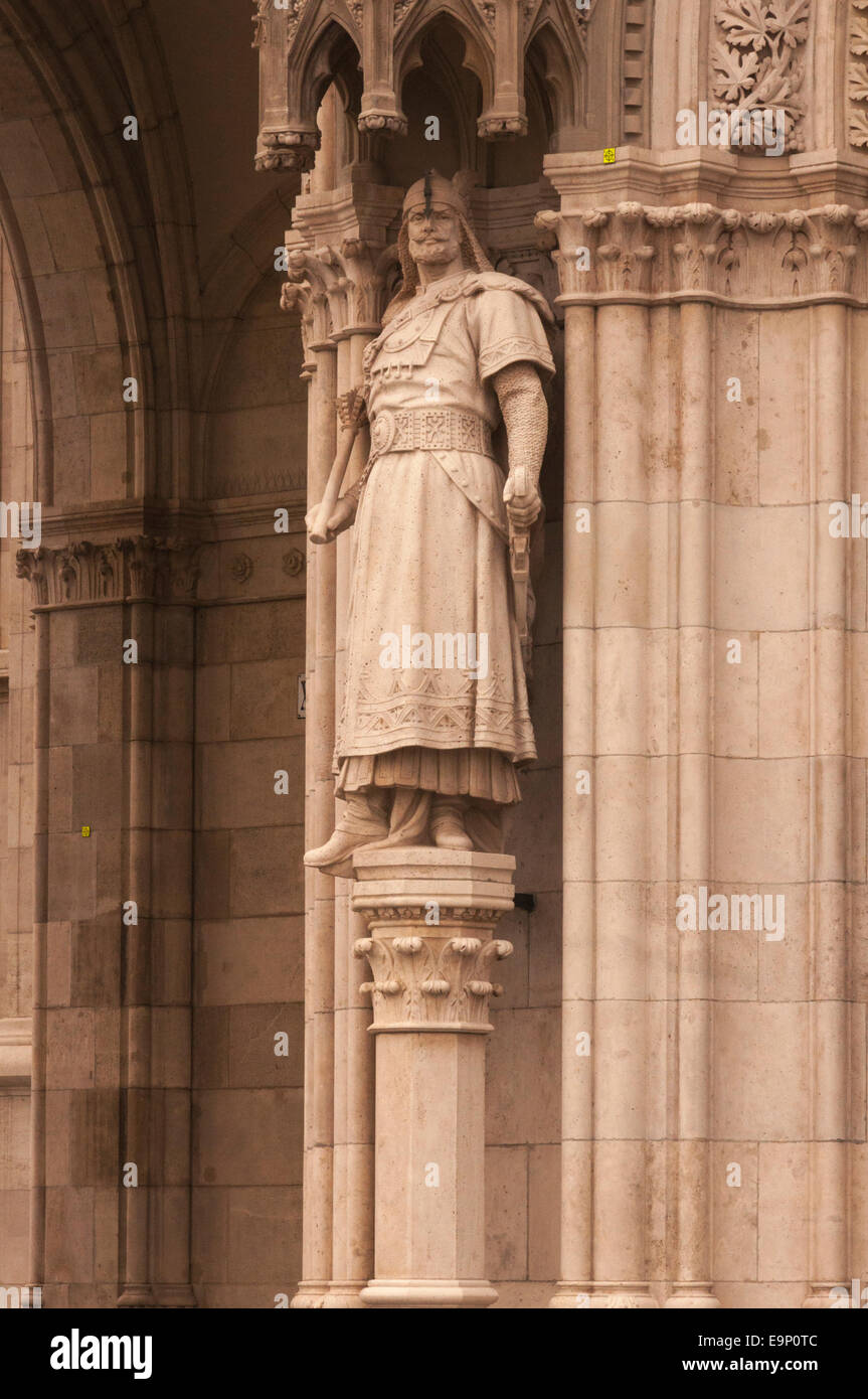 Einzelheiten über das ungarische Parlamentsgebäude Stockfoto