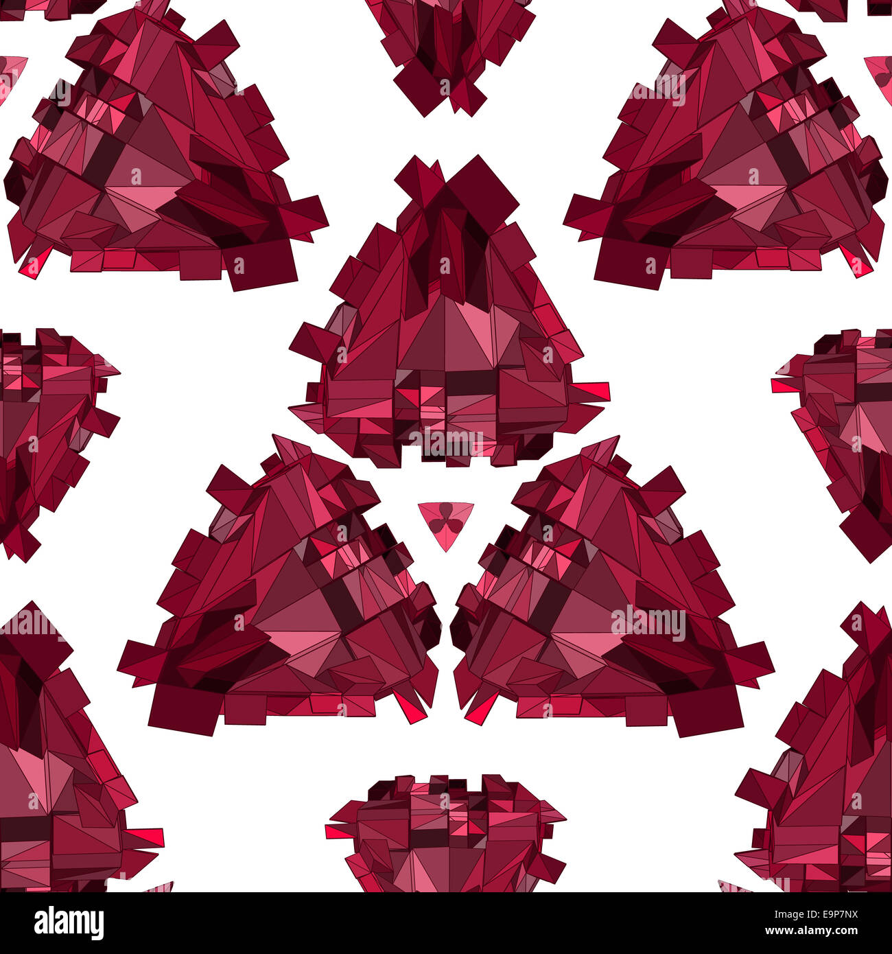 Geometrische 3D nahtlose Hintergrund. Stockfoto