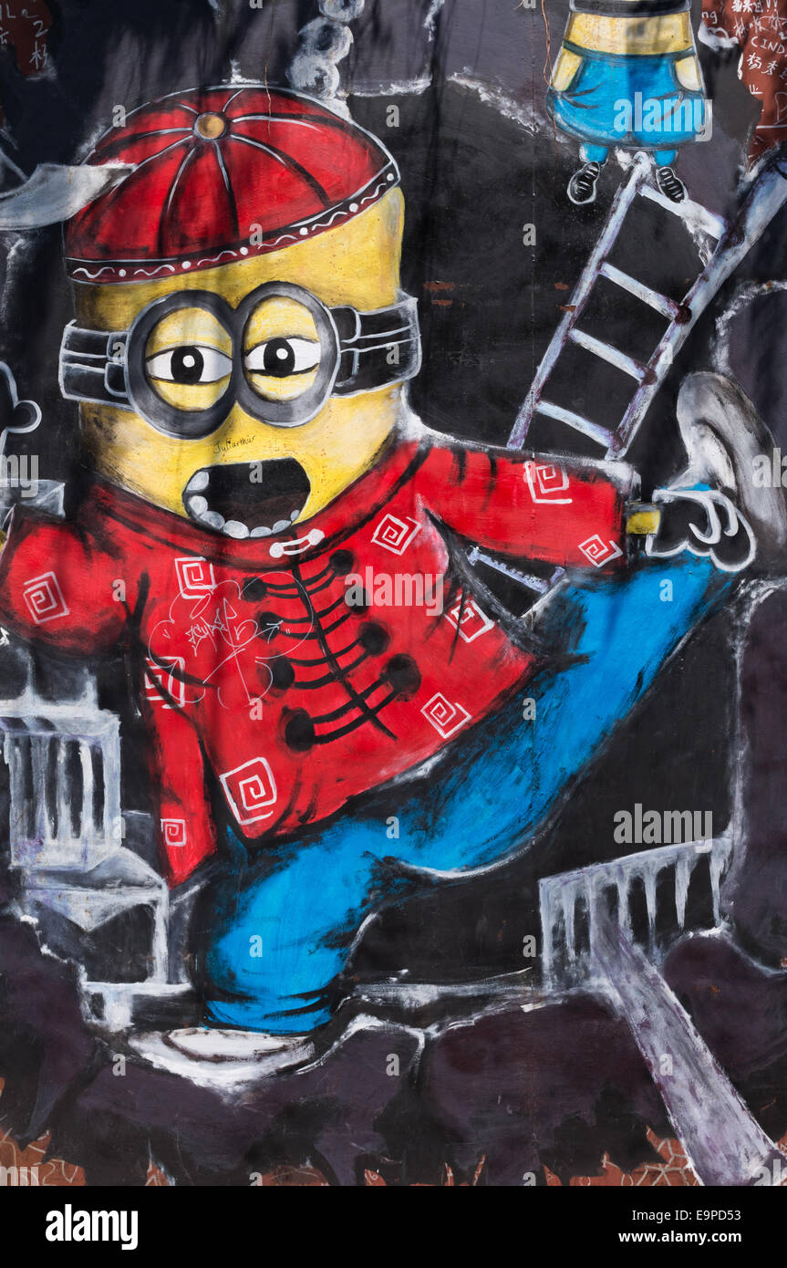 Georgetown, Malaysia - Streetart von Penang Stockfoto