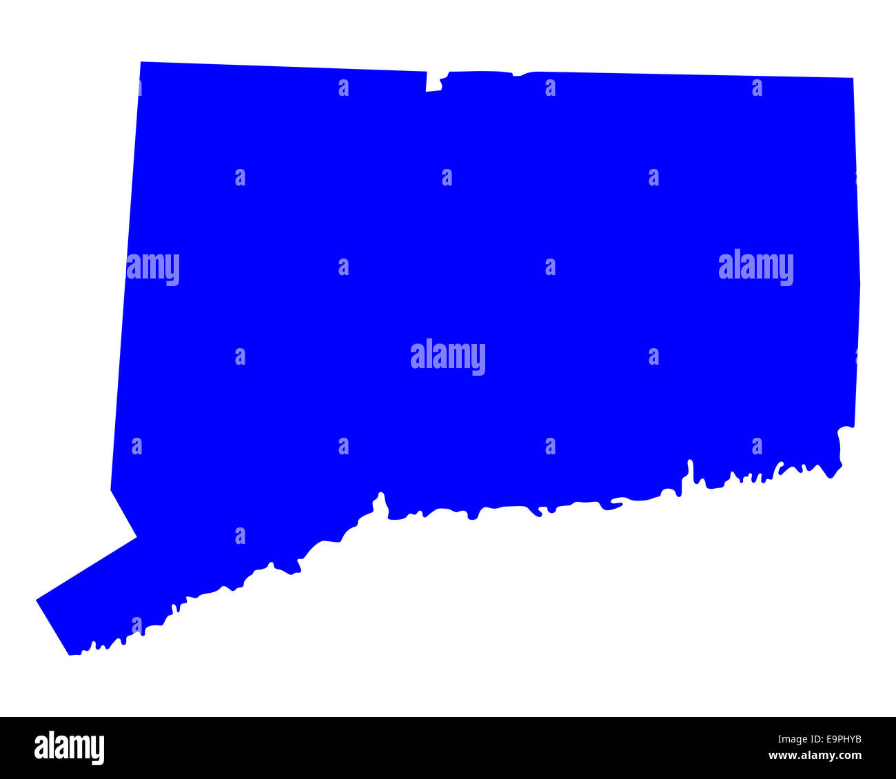 Karte von Connecticut Stockfoto