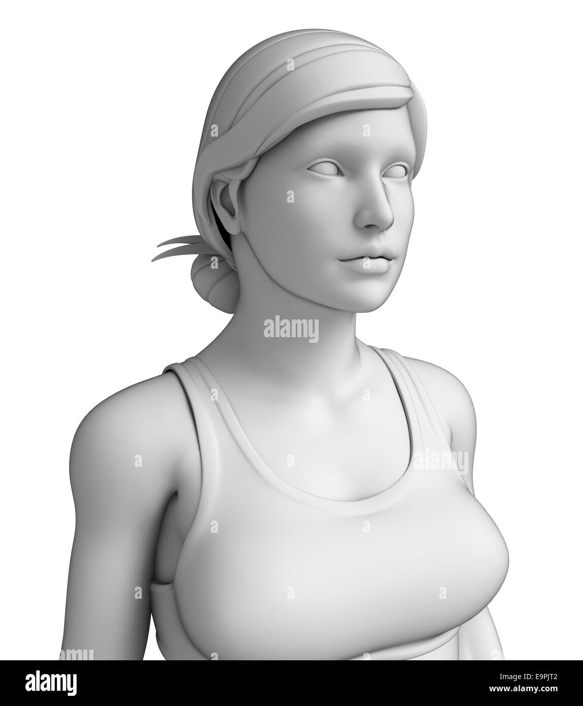 Darstellung der weiblichen Oberkörper Kunstwerk Stockfoto