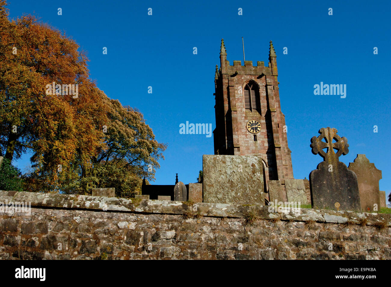 Kirche & Friedhof In Hartington. Stockfoto