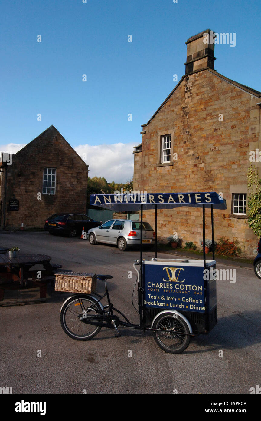Zyklus & Cart für Werbung genutzt Stockfoto