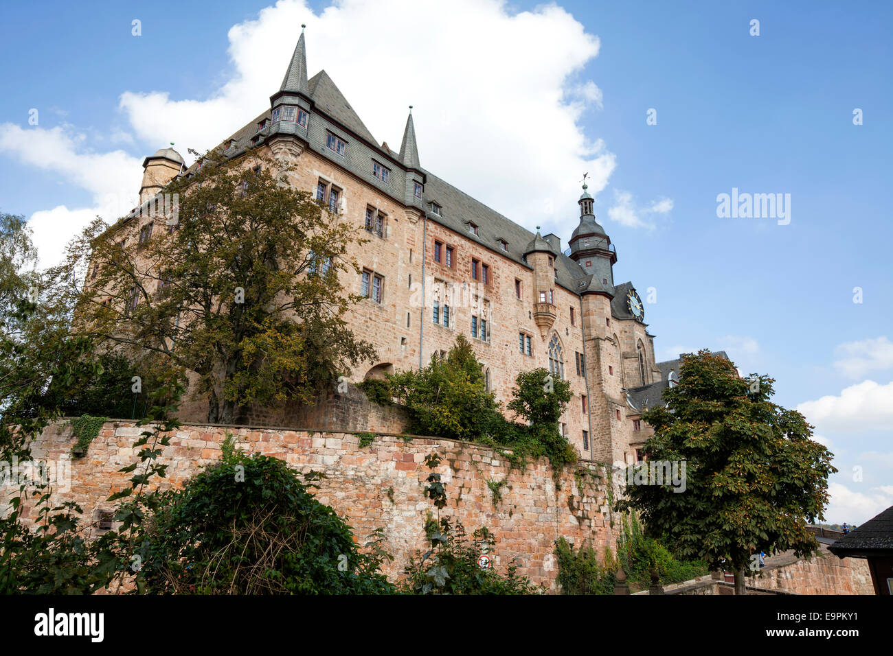 Burg Marburg, Landgrafenschloss, Marburg, Hessen, Deutschland, Europa, Stockfoto