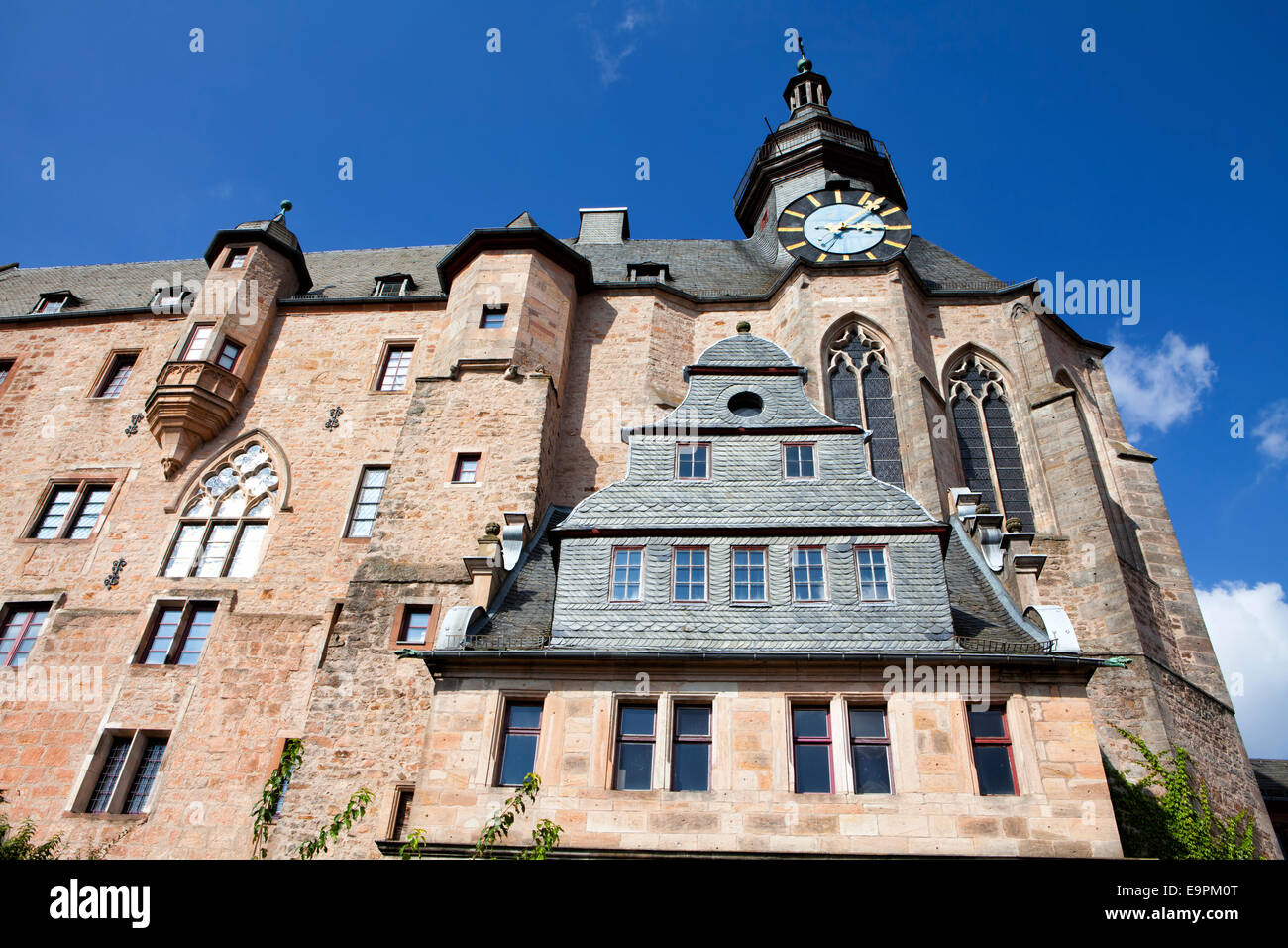 Burg Marburg, Landgrafenschloss, Marburg, Hessen, Deutschland, Europa, Stockfoto