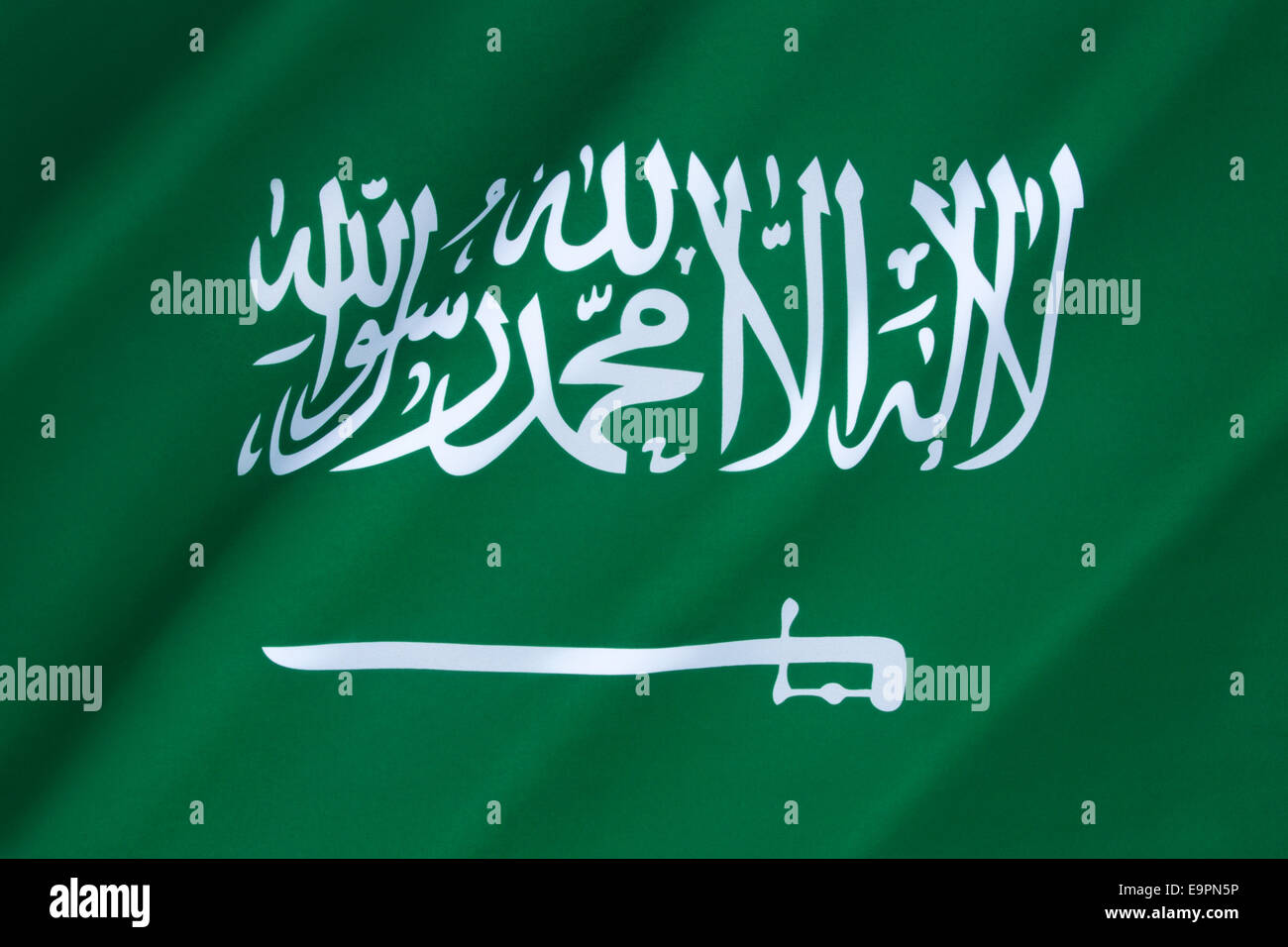 Flagge von Saudi-Arabien Stockfoto