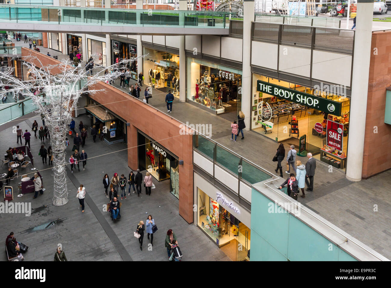 Liverpool One Einkaufszentrum Mall in Liverpool Stockfoto