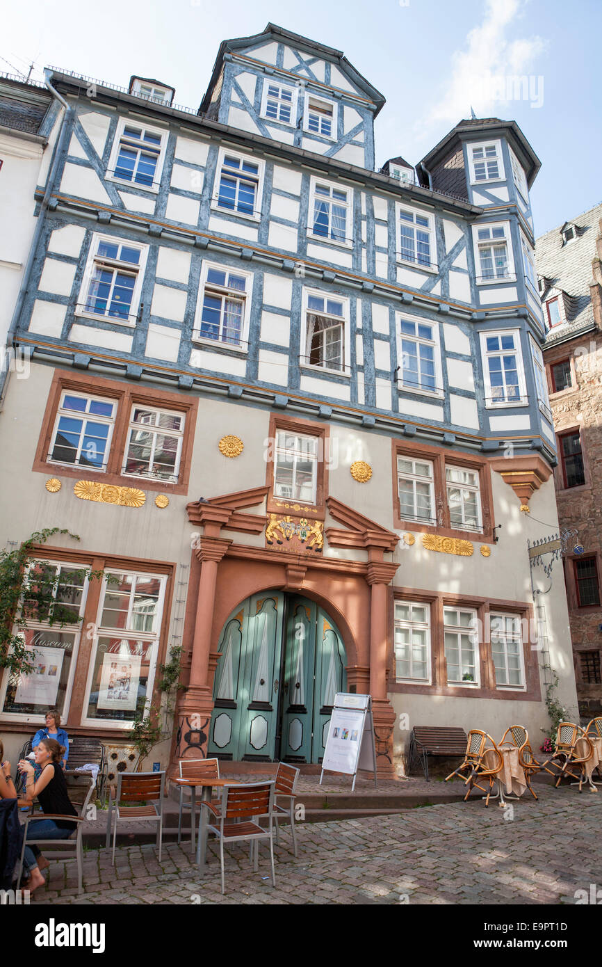 Markt Platz, historischen Zentrum, Marburg, Hessen, Deutschland, Europa Stockfoto
