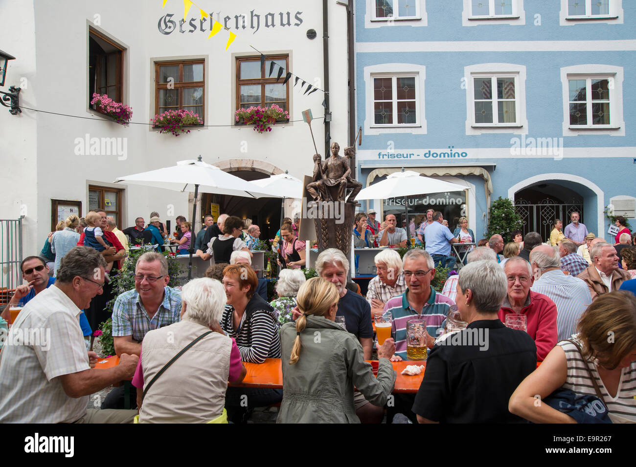 Beer Festival, Füssen, Bayern, Deutschland, Europa Stockfoto