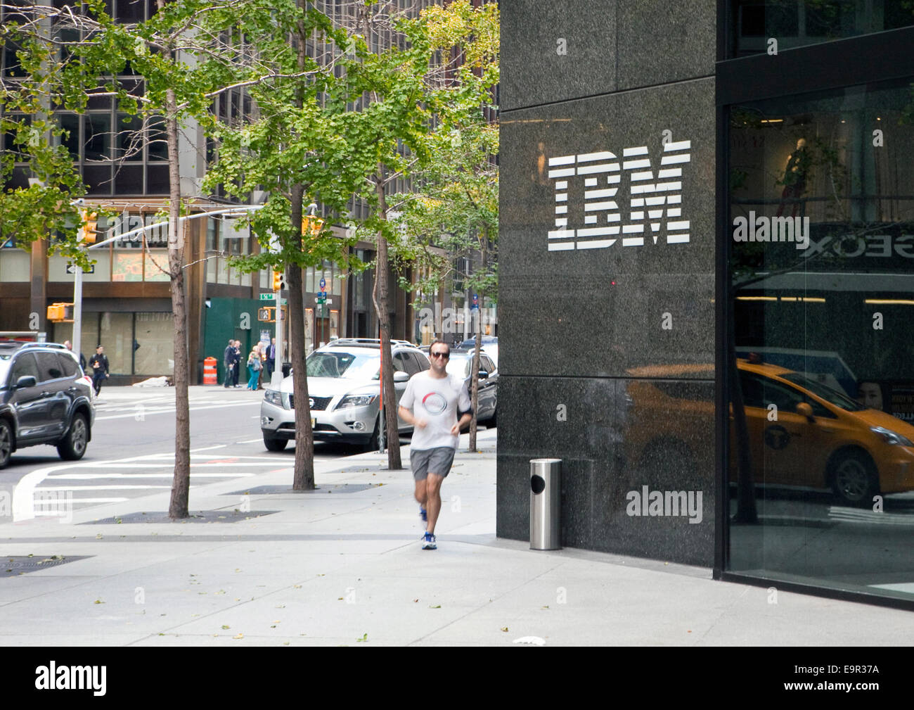 Ein Blick auf das IBM Gebäude in New York Stockfoto