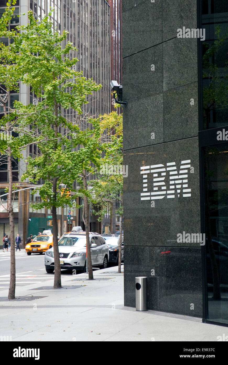 Ein Blick auf das IBM Gebäude in New York Stockfoto