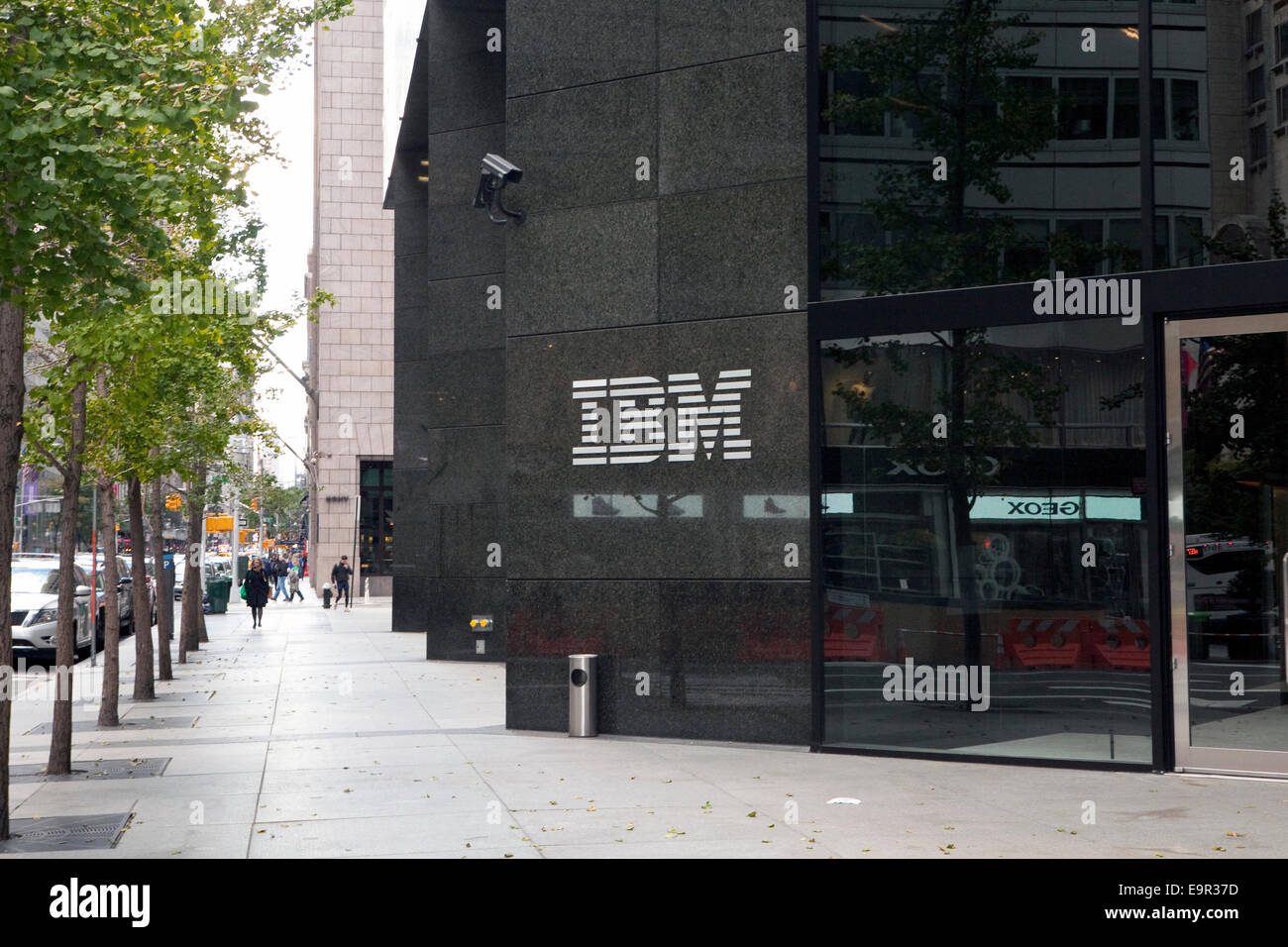 Ein Blick auf das IBM Gebäude in New York Stockfoto