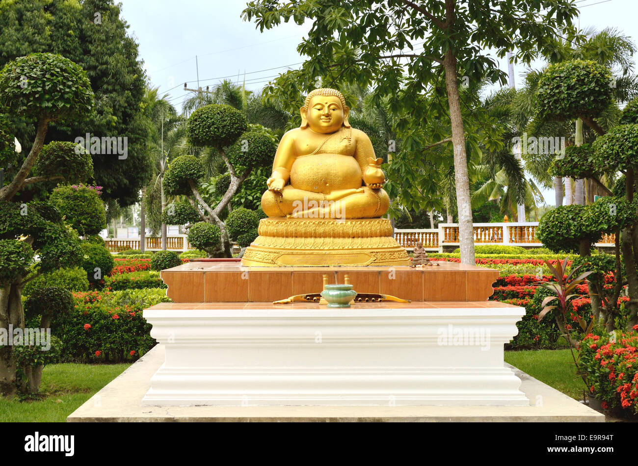 Fat buddha Stockfoto