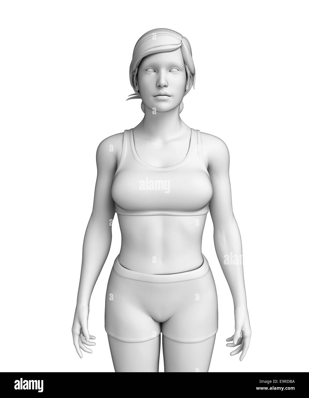 Darstellung des weiblichen Körpers artwrok Stockfoto