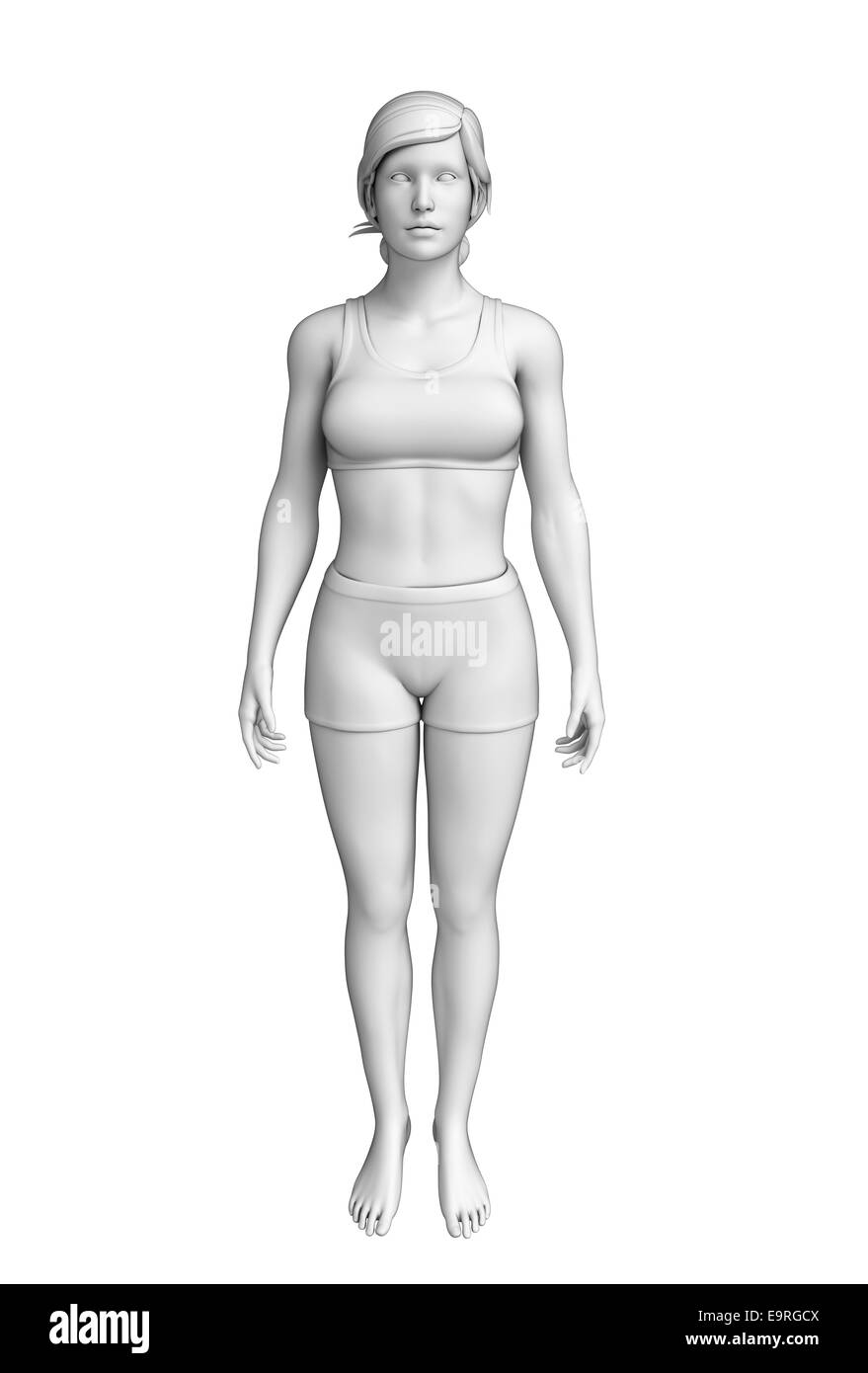Darstellung des weiblichen Körpers artwrok Stockfoto