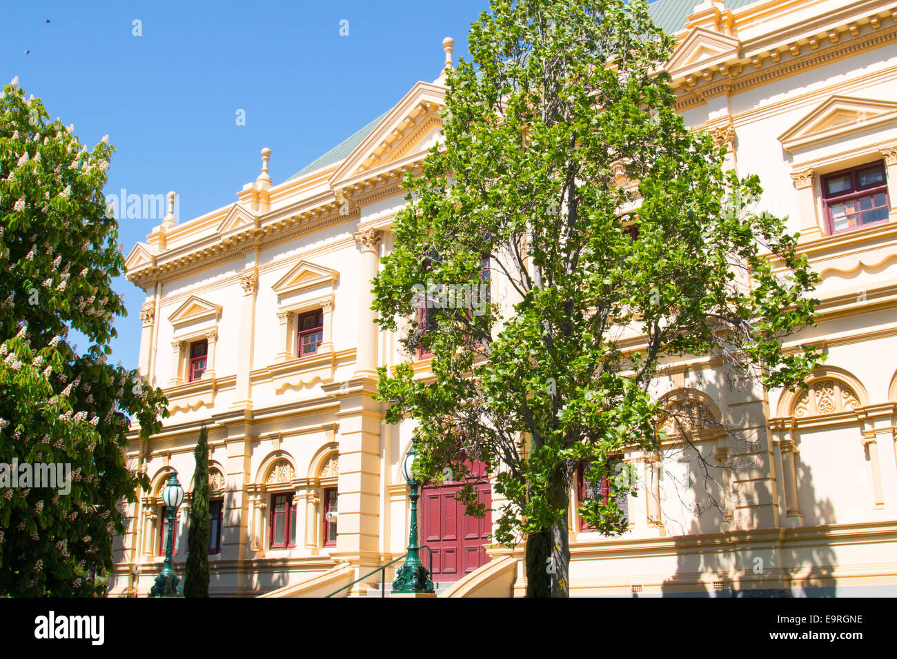 Fassade der Albert Hall im Stadtpark, Launceston, Tasmanien, AustraliaThe Albert Hall ist ein Kongresszentrum im viktorianischen design Stockfoto