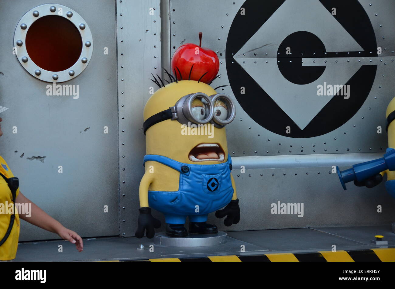 Verächtlich mir Minion Chaos Ultra HD digitale Animation 3D-Abenteuer Universal Studios Orlando, Florida, USA. Stockfoto