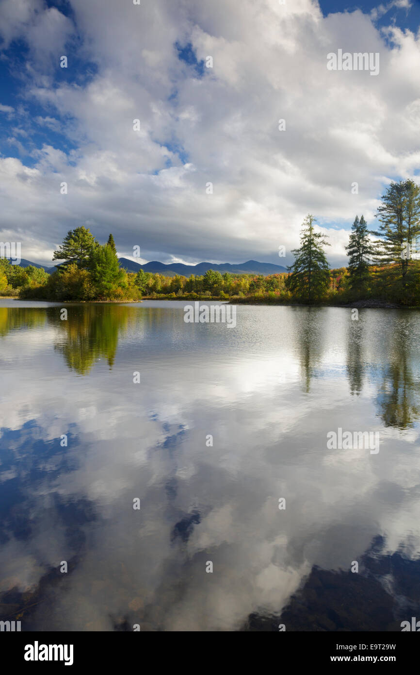 Sarg-Teich in Sugar Hill, New Hampshire USA in den späten Sommermonaten Stockfoto