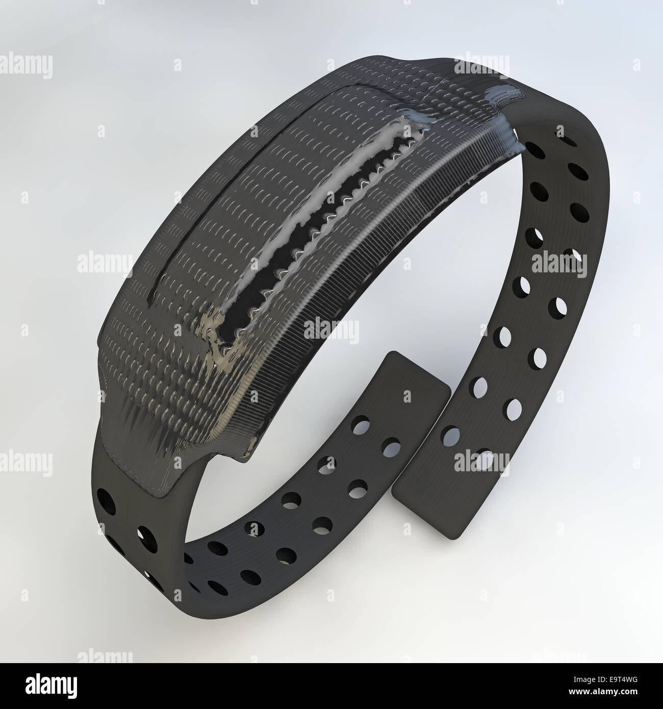 Illustration des schwarzen elektronische Armband Stockfoto