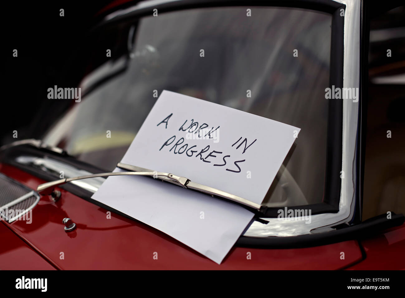 Ein Work In progress Stockfoto