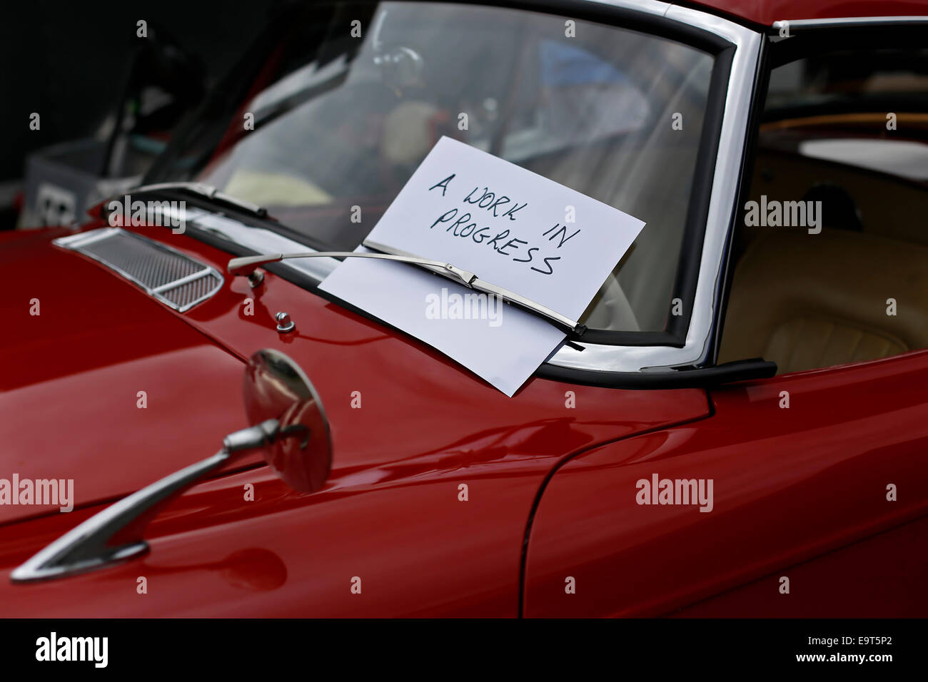 Ein Work In progress Stockfoto