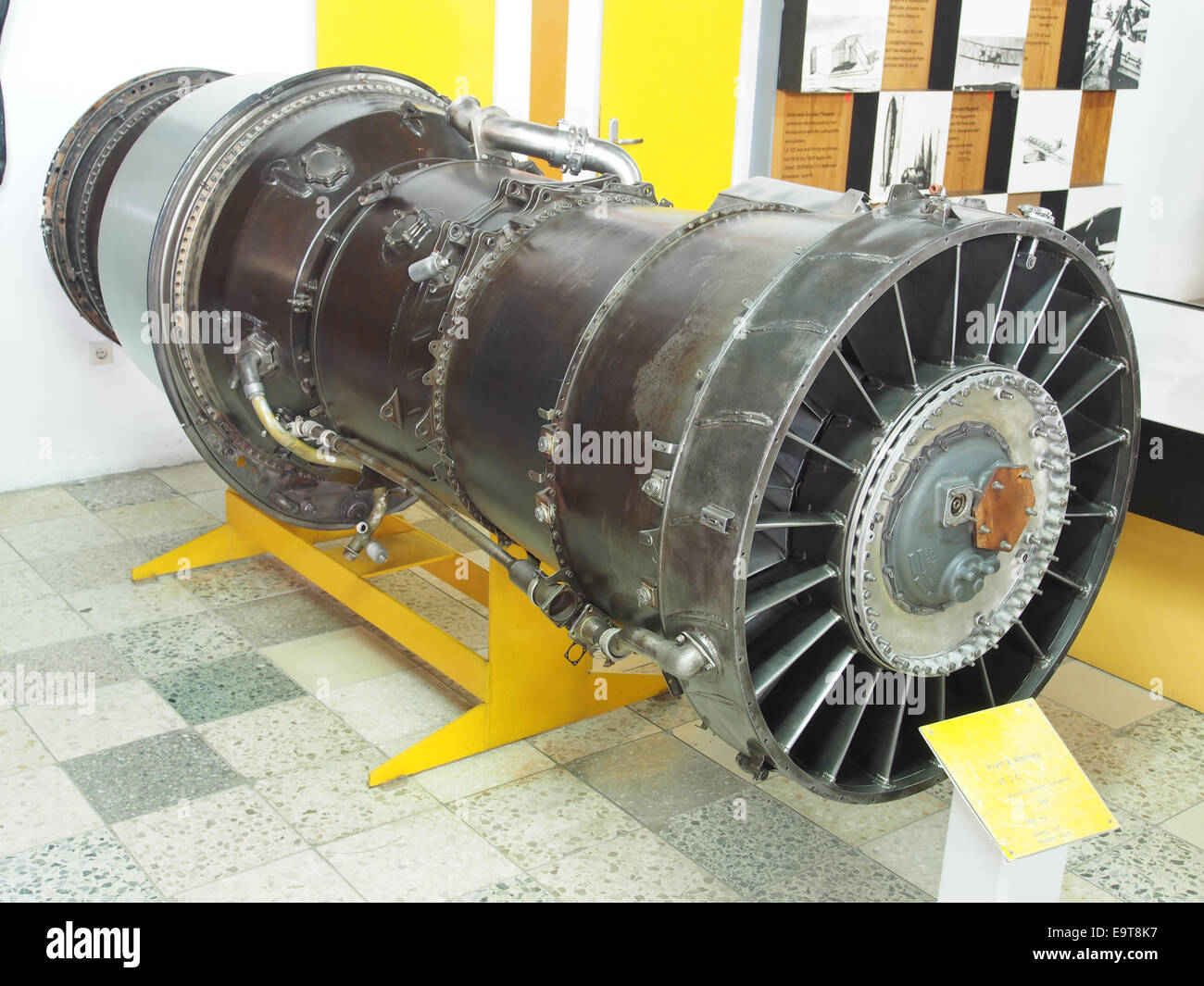 Pratt & Whitney JT3C (1953) für die Boeing 707 und Douglas DC8 bei Flugausstellung Hermeskeil, pic3 Stockfoto