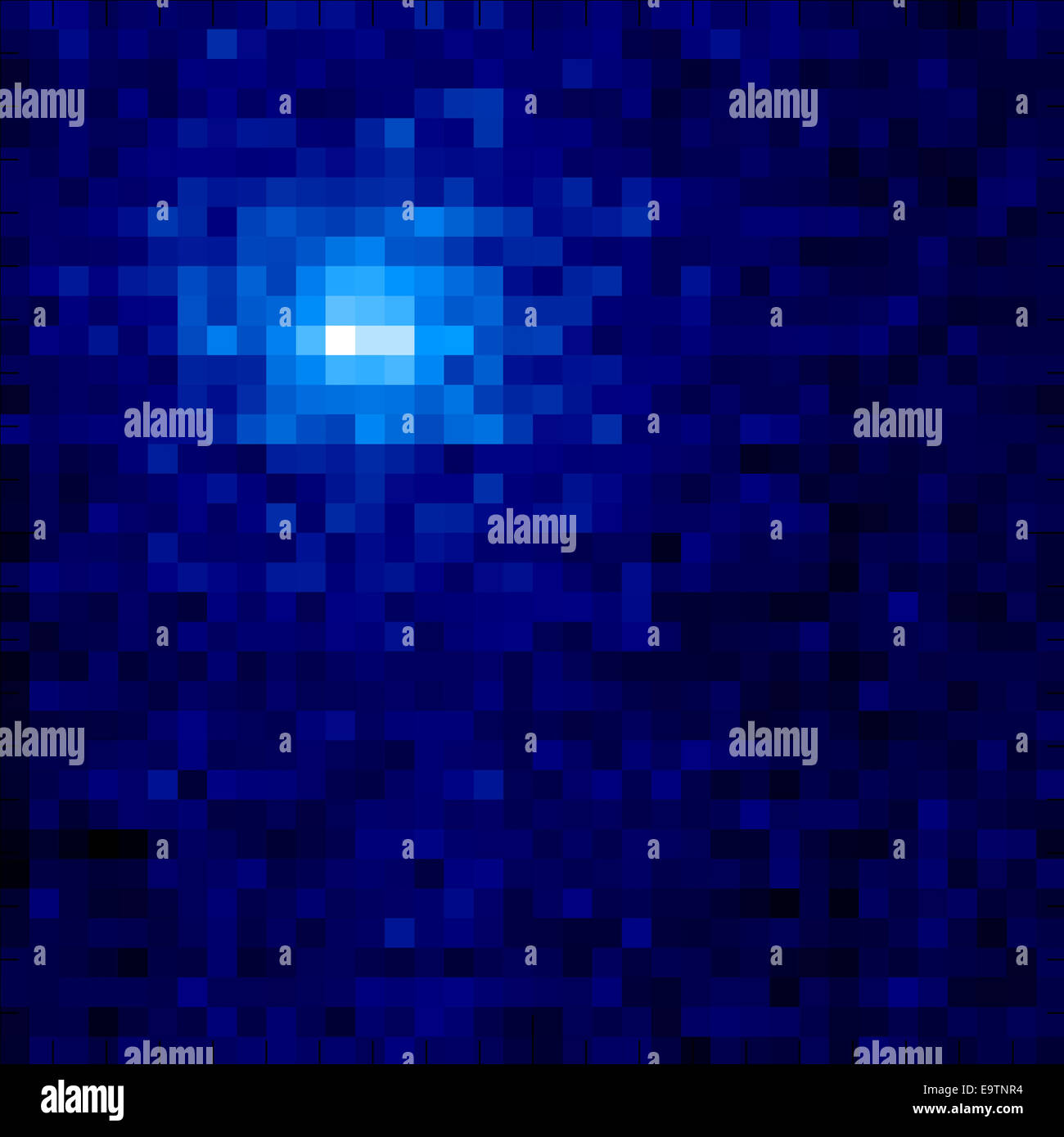 MAVEN UV Bild des Kometen Siding Spring Wasserstoff Koma Stockfoto