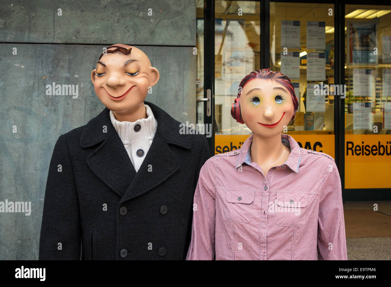 Zwei Figuren Stockfoto