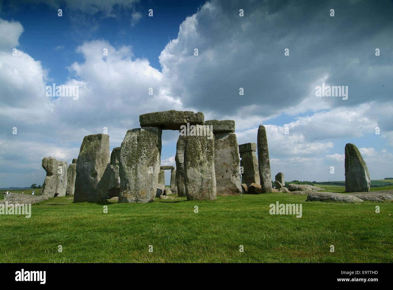 Stonehenge einen prähistorischen Stein Kreis in Wiltshire, England, das Denkmal wird betrieben von englischen Heritage.a UK'Salisbury Plain " Stockfoto