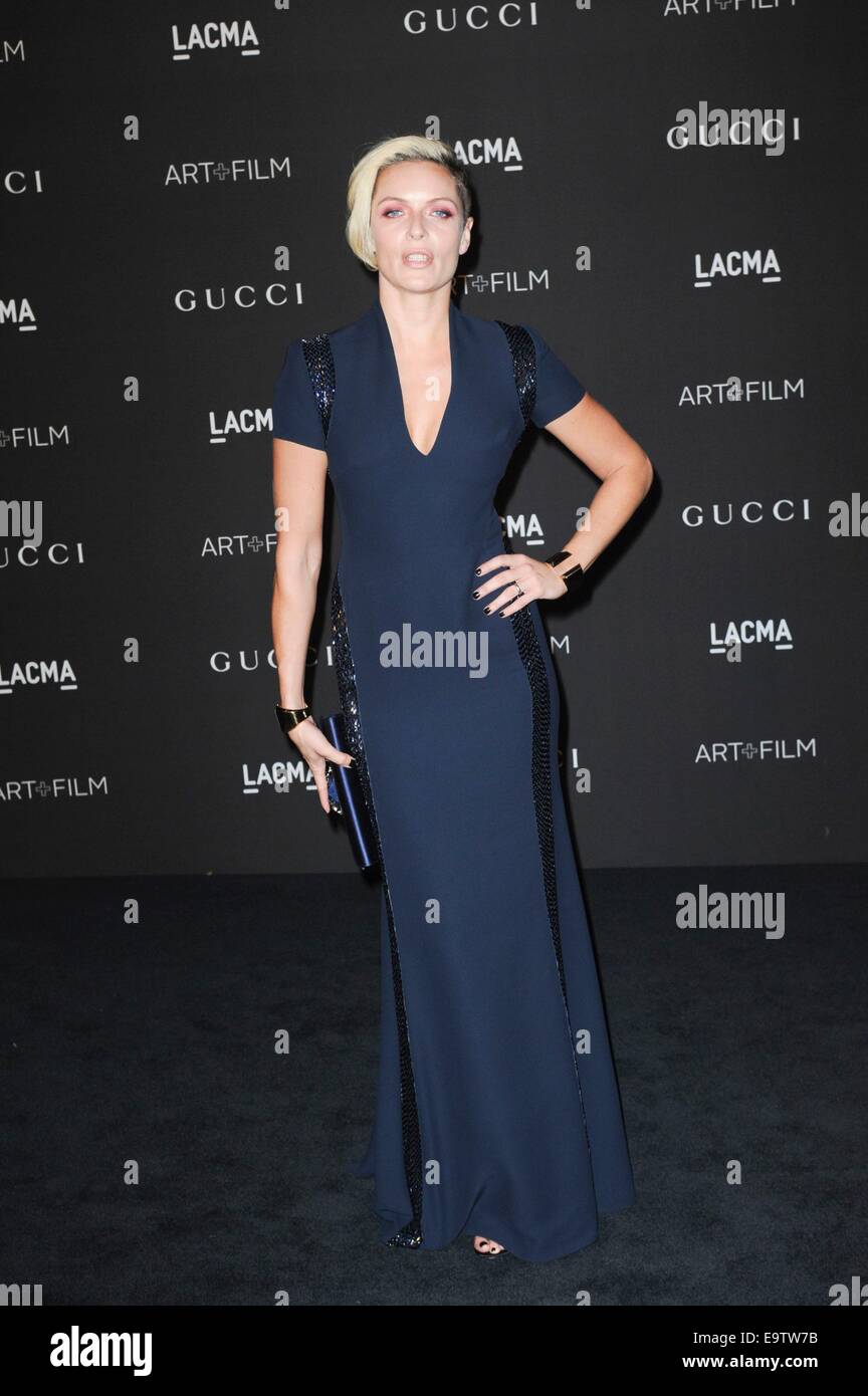 Los Angeles, Californialifornia, USA. 1. November 2014. Rie Rasmussen im Ankunftsbereich für 2014 LACMA KUNSTFILM GALA, Los Angeles County Museum of Art, Los Angeles, Californialifornia 1. November 2014. Bildnachweis: Elizabeth Goodenough/Everett Collection/Alamy Live-Nachrichten Stockfoto