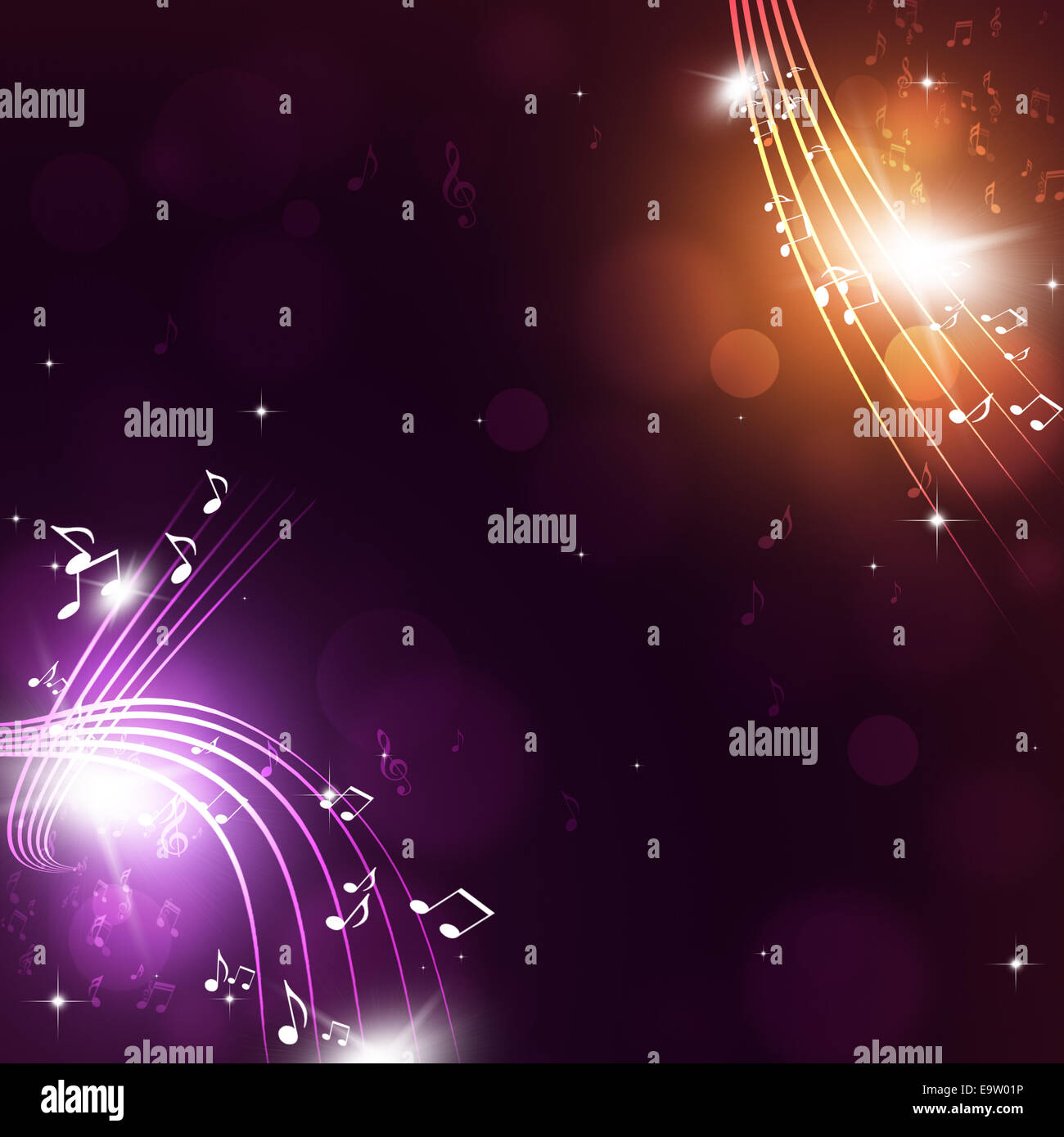 abstrakte Musik fest mehrfarbiger Hintergrund für Party-events Stockfoto