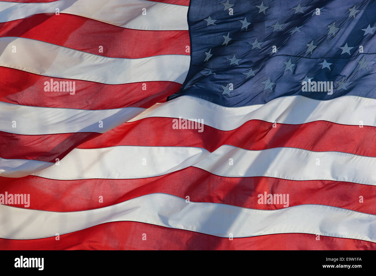 Amerikanische Flagge. Stockfoto