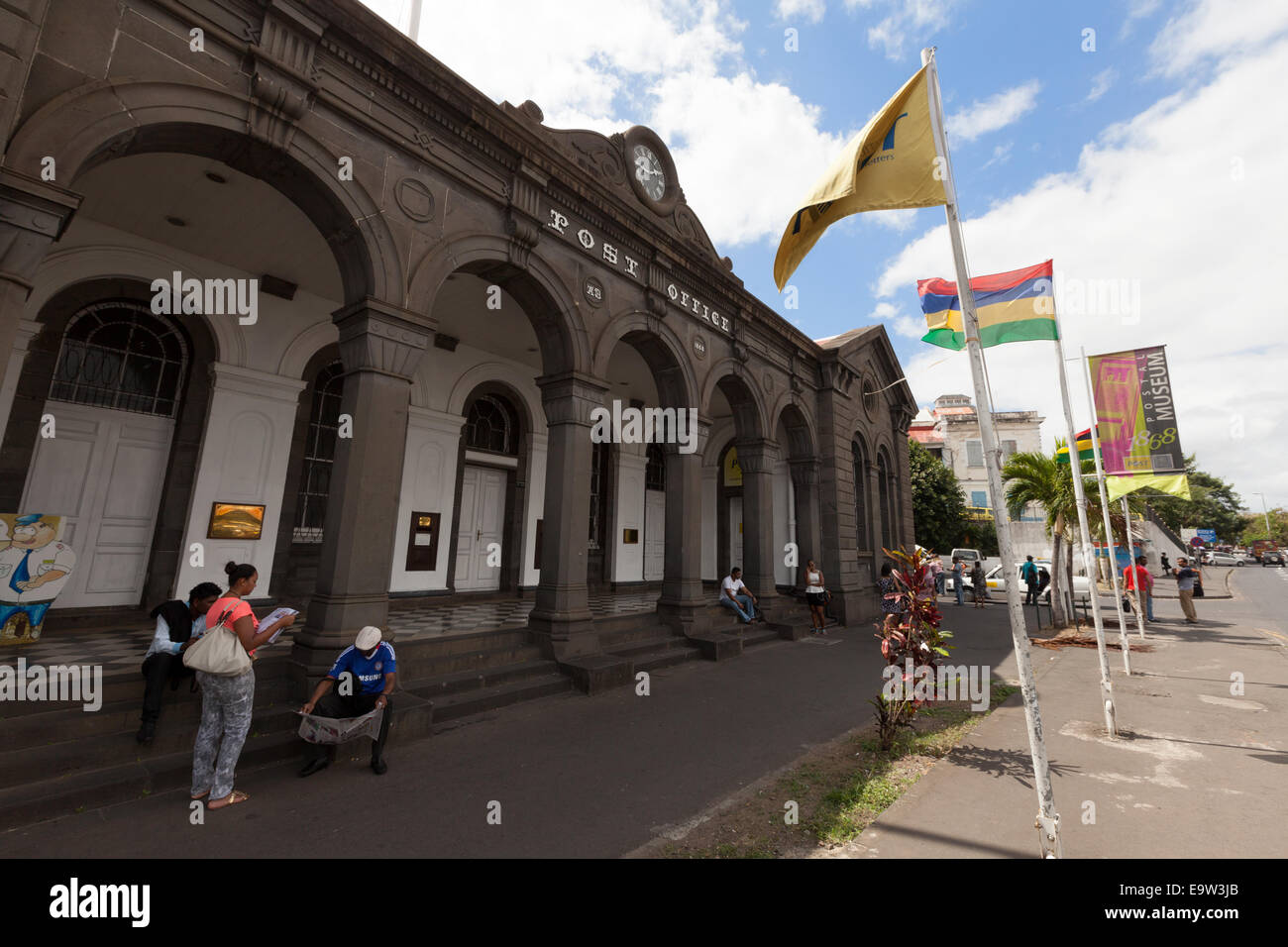 Das Postamt äußere, Port Louis, Mauritius Stockfoto