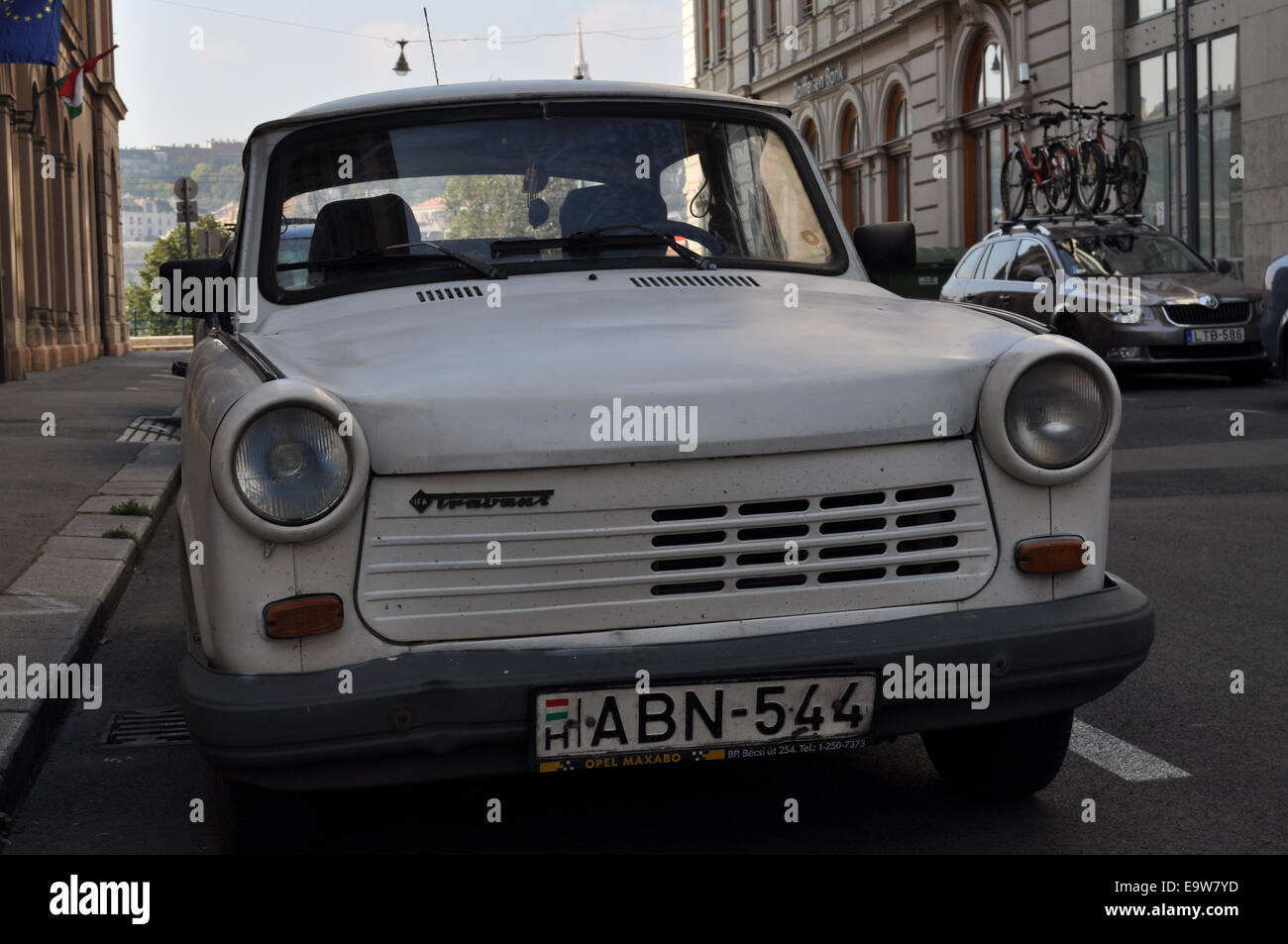 Trabant in Budapester Straße Stockfoto