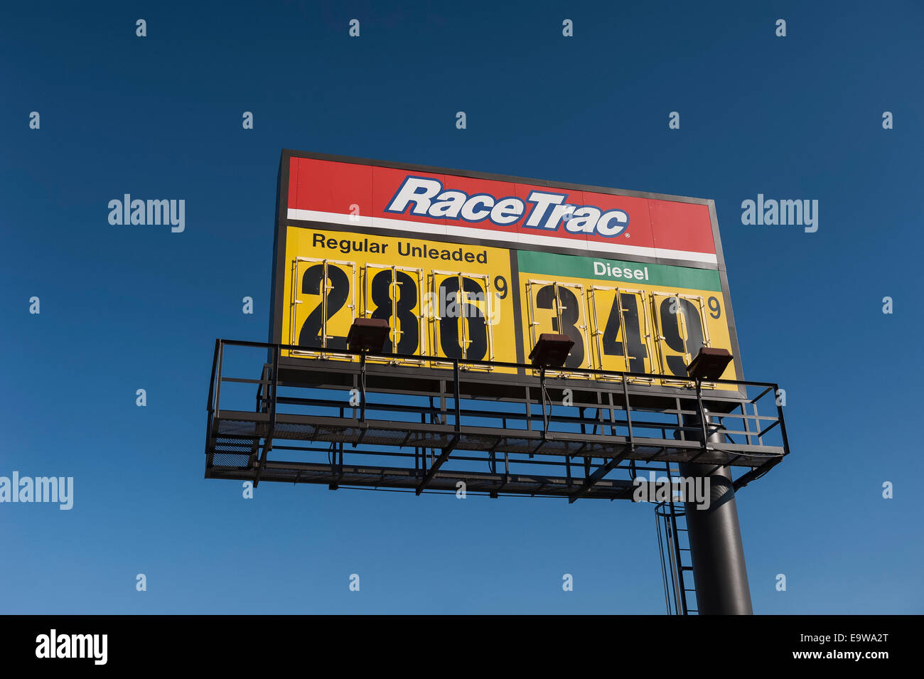 RaceTrac Tankstelle in Lady Lake, Florida Stockfoto