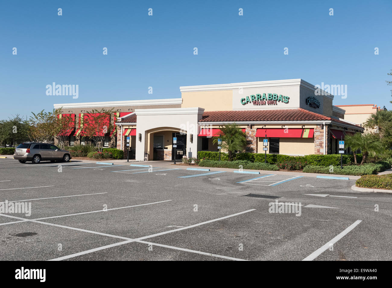 Carrabba es Italienisch Grill American Food-Restaurant befindet sich in Lady Lake, Florida. Stockfoto