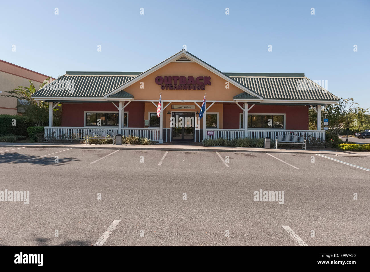 Outback Steakhouse Restaurant befindet sich in Lady Lake, Florida USA Stockfoto